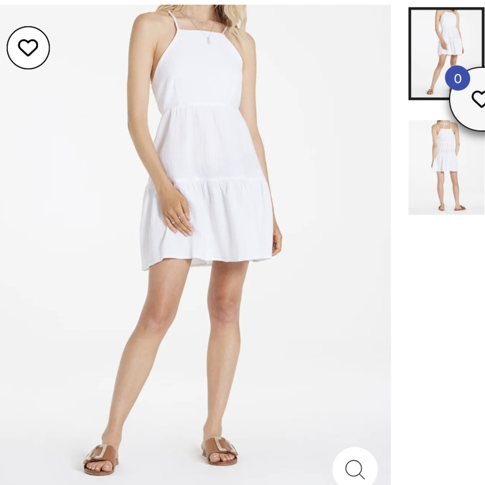 NEW ☀️ Cotton Gauze ☀️ White Rori Strap Tie Dress Dear John Denim - NWT Medium